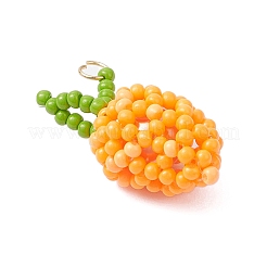 Подвески из стеклянных бусин в форме манго&nbsp;PALLOY-MZ00893-01