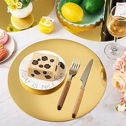 Одноразовая круглая бумажная салфетка&nbsp;AJEW-TAC0030-036B