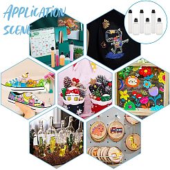 6 шт. 2 пустых пластиковых флакона для маркеров&nbsp;AJEW-OC0003-29