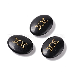 Натуральный обсидиан лечебный массаж пальмовыми камнями&nbsp;G-E579-03D