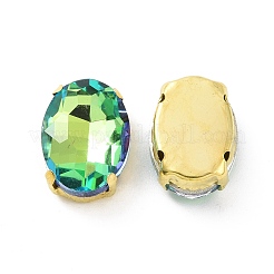 Овал пришиваем стразами&nbsp;DIY-E062-06G-B01