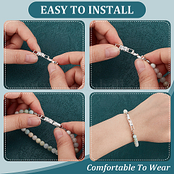 10 шт. застежка для часового ремешка из латуни с прозрачным кубическим цирконием&nbsp;KK-BC0013-67S