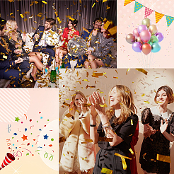 200 г пластиковое настольное конфетти&nbsp;AJEW-SP0001-64B