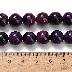 Природных тигровый глаз бисер нитей&nbsp;G-F591-18-10mm-01