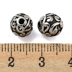 Круглые бусины из нержавеющей стали марки 304&nbsp;STAS-E214-01AS-05