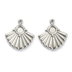 Подвеска-кабошон из не тускнеющей нержавеющей стали 304&nbsp;STAS-P279-40P