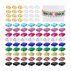 240 шт. 11 стиля гальванизированных немагнитных синтетических гематитовых бусин и стеклянных бусин&nbsp;G-PH0003-33