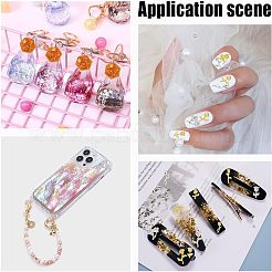 120 шт. 2-х цветные кабошоны из сплава в виде цветка розы&nbsp;MRMJ-OC0002-93