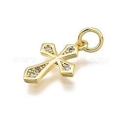 Латунные микро проложить кубического циркония подвески&nbsp;KK-Z100-41G-01