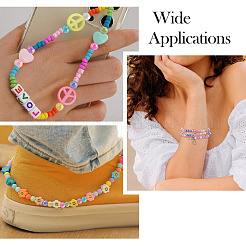 800шт 8 цвета непрозрачные акриловые бусины&nbsp;MACR-PJ0001-05