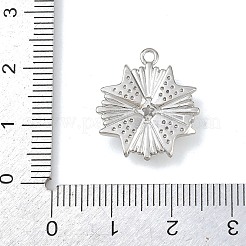 Латунные микропаве прозрачные подвески с фианитом&nbsp;KK-G545-03P