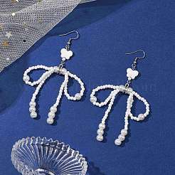 Серьга-подвеска с бантом&nbsp;EJEW-MZ00123