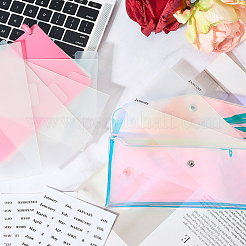 1 шт прозрачный лазерный ПВХ-мешок для монет с кнопкой&nbsp;ABAG-CP0001-19