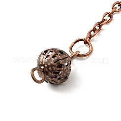 Маятники для биолокации с заостренными цепями из латуни HJEW-D004-03R