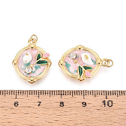 Подвески из нержавеющей стали 304 с кристаллами паве и стразами ручной работы из фарфора&nbsp;STAS-T069-80