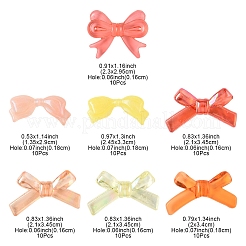 70шт 7 стиля непрозрачные и прозрачные акриловые бусины&nbsp;TACR-FS0001-59