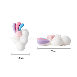 Кабошоны из смолы 30шт 5 цветов&nbsp;RESI-CJ0001-187