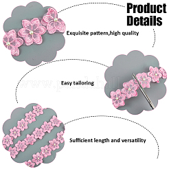2 ярд цветочной кружевной отделки из полиэстера&nbsp;OCOR-CY0002-69A