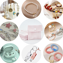 Квадратные бархатные сумки для украшений&nbsp;TP-BBC0001-01A-03