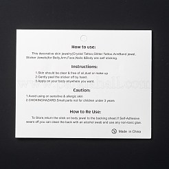 Акриловые наклейки для лица с драгоценными камнями&nbsp;MRMJ-F014-07