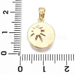 Латунные микро проложить кубического циркония подвески&nbsp;KK-T070-38G