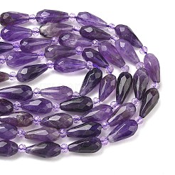 Природный аметист нитей бисера&nbsp;G-G453-F04-8x16mm