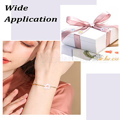 300шт 6 цвета прозрачные акриловые бусины&nbsp;TACR-LP0001-02