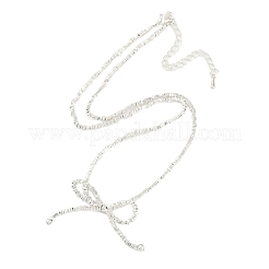 Ожерелья с подвеской в виде банта из латуни&nbsp;NJEW-F475-05P