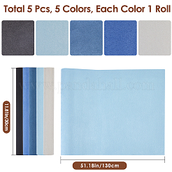 5 лист обложки для книг из искусственной замши 5 цветов&nbsp;DIY-CP0011-16A