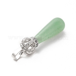 Естественный зеленый авантюрин подвески&nbsp;G-G976-01P-11