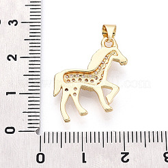 Латунные микропаве прозрачные подвески с фианитом&nbsp;KK-T080-11G