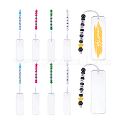 10 шт. 5 стиля прямоугольная прозрачная акриловая пустая подвеска-закладка&nbsp;HJEW-PH01988