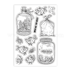 Прозрачные штампы из ПВХ с летней тематикой&nbsp;DIY-WH0631-0222