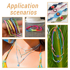 6 рулон 6-х цветной сегментно окрашенной полиэфирной нити&nbsp;OCOR-EL0001-01B