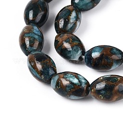 Нити бусин из окрашенных синтетических драгоценных камней&nbsp;G-T144-38A