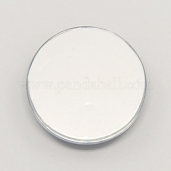 Синие и белые цветочные печатных стеклянные кабошоны&nbsp;GGLA-A002-10mm-XX