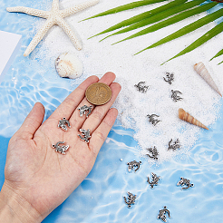 100 шт. подвески из сплава в тибетском стиле с крокодиловой кожей&nbsp;FIND-DC0004-02