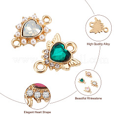 20 шт. 10-цветные соединительные звенья из цинкового сплава&nbsp;ALRI-MP0001-01