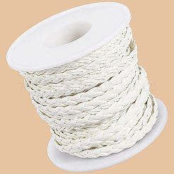 10 м плоские плетеные шнуры из искусственной кожи&nbsp;LC-CL0001-04D