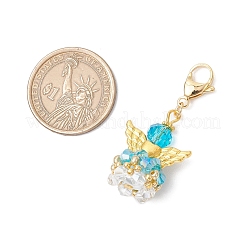 Стеклянные подвески в виде ангела&nbsp;HJEW-MZ00214-03