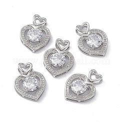 Латунные подвески с фианитами&nbsp;KK-E068-VA121-1