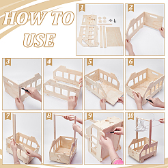 Деревянные ящики для детского душа в форме автомобиля&nbsp;ODIS-UN0001-20