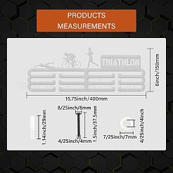 Изготовленная на заказ модная железная вешалка для медалей&nbsp;ODIS-WH0024-003
