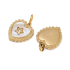 Подвески из натуральной ракушки из нержавеющей стали 304&nbsp;STAS-Z152-13G