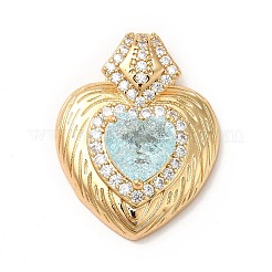 Подвески из латуни и страз KK-H438-07G-02