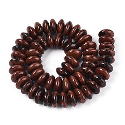 Натурального красного дерева обсидиана бисер нитей&nbsp;G-T144-49C-01