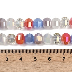 Стеклянные бусины с гальваническим покрытием &nbsp;EGLA-G039-09A-01