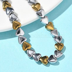 Браслеты-цепочки из искусственного гематита в форме сердца для женщин&nbsp;BJEW-Z148-07P-02