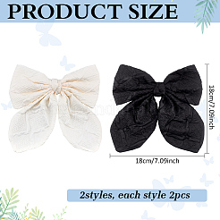 4 шт. 2-цветный бант из полиэстера для украшения&nbsp;DIY-MA0006-71