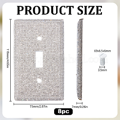 Пластиковая защитная крышка переключателя со стразами&nbsp;AJEW-WH0596-465A